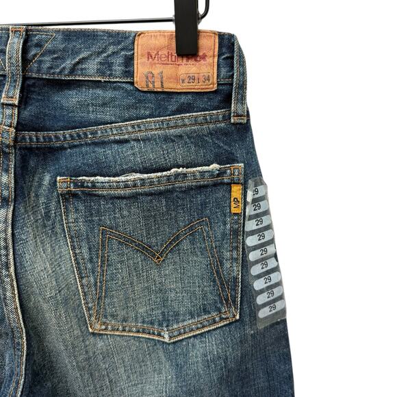 Meltin Pot New Older Denim Straight Jeans Blue Womens Size 29 NWOT - Picture 5 of 10